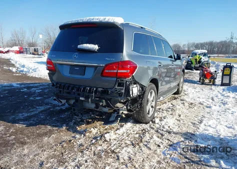 2017 Mercedes-Benz Gls 450 4Matic z USA, uszkodzony, nr VIN 4JGDF6EE4HA945378